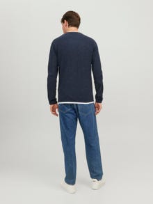 Jack & Jones Pull en maille à col rond -Total Eclipse - 12227443