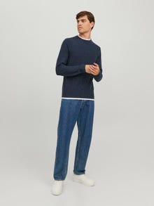 Jack & Jones Pull en maille à col rond -Total Eclipse - 12227443