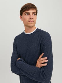 Jack & Jones Pull en maille à col rond -Total Eclipse - 12227443