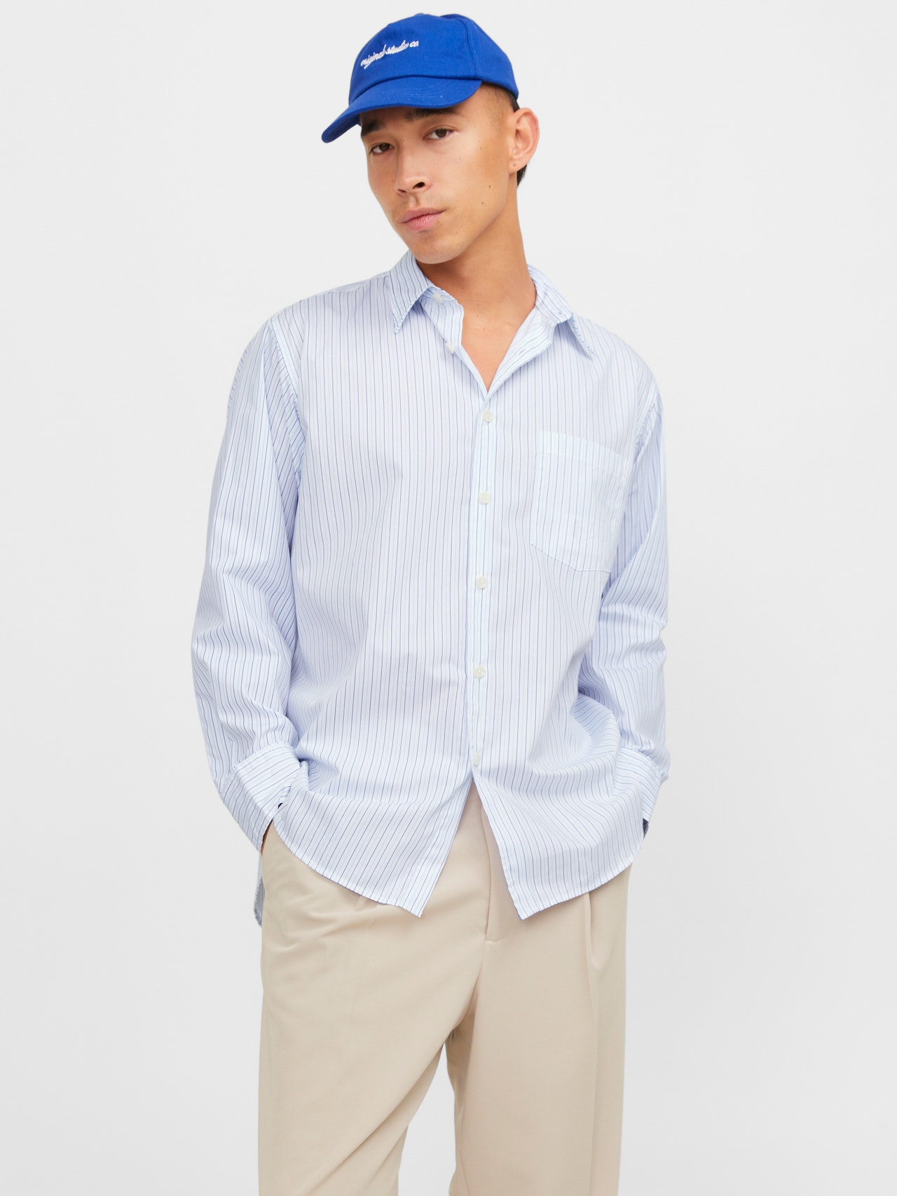 Jack & Jones Extra Oversized fit Casual skjorte -Cornflower Blue - 12227661