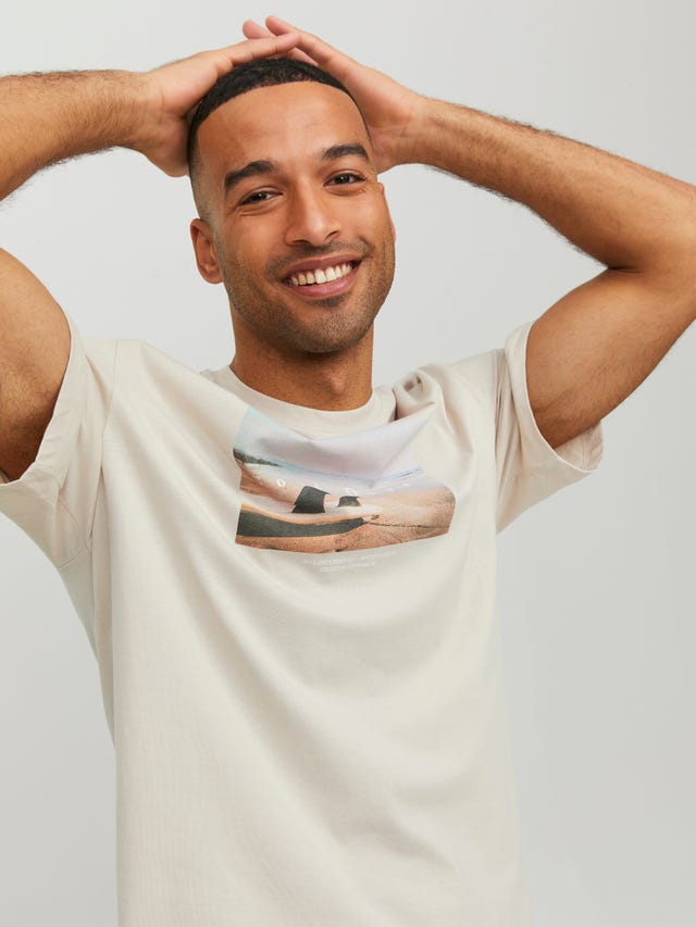 Jack & Jones Photo print Crew neck T-shirt - 12227781