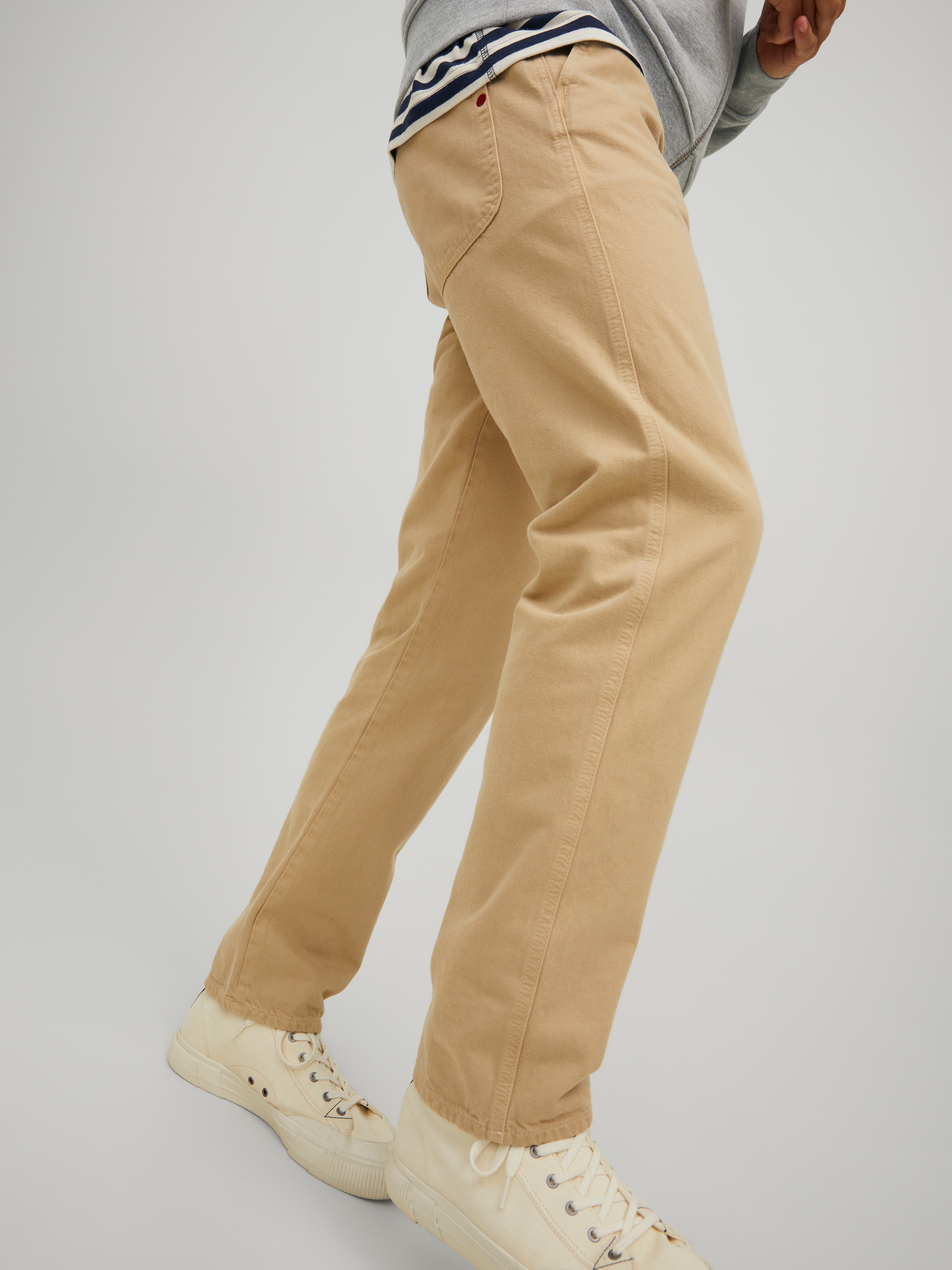Buy COLOR PLUS Mens Comfort Fit 4 Pocket Solid Trousers | Shoppers Stop