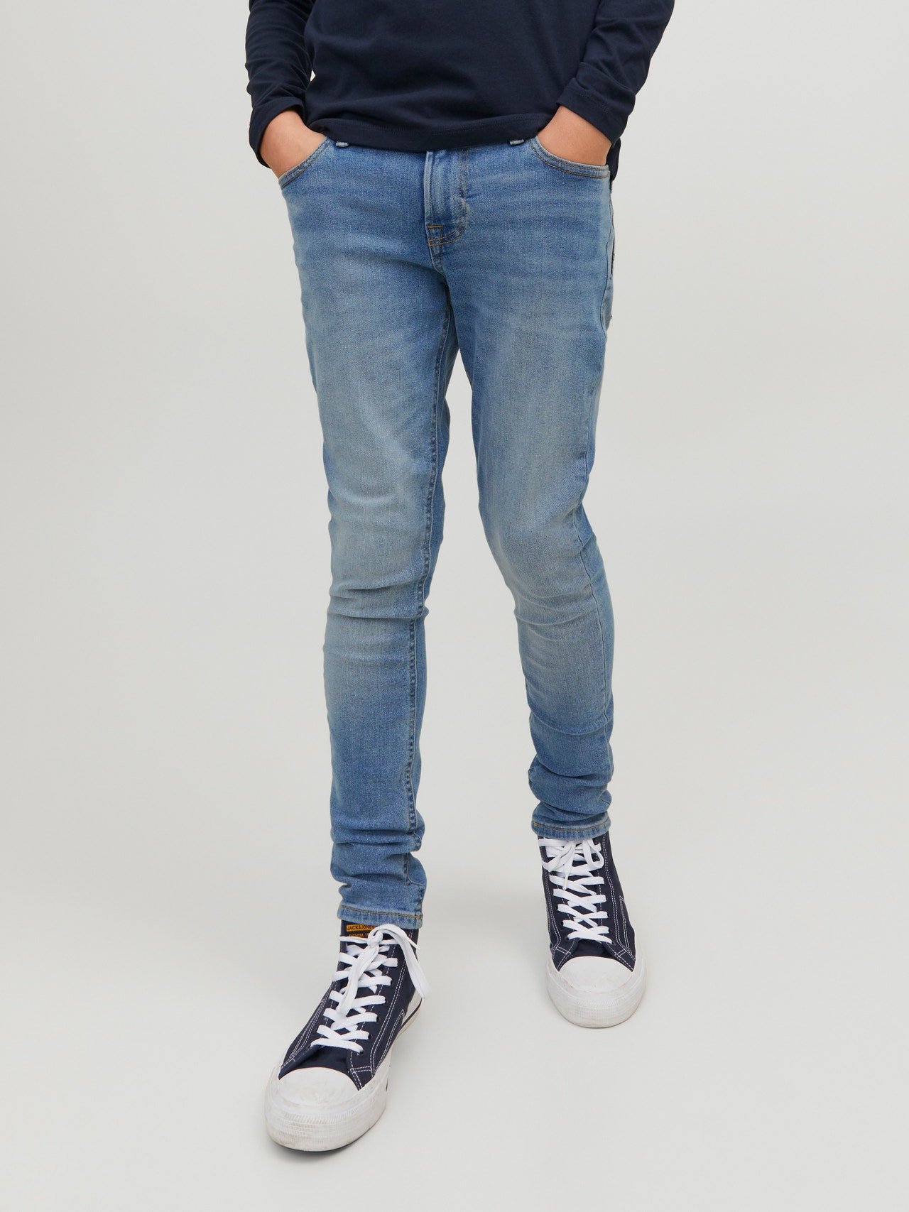 Jack & Jones JJILIAM JJORIGINAL MF 021 Jeans skinny fit Per Bambino -Blue Denim - 12227858