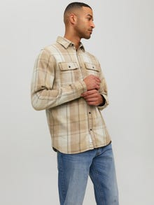 Jack & Jones Regular Fit Shirt -Sand - 12227971