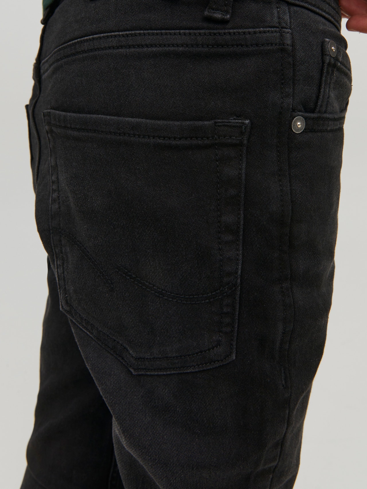 Jack & Jones JJILIAM JJORIGINAL MF 803 I.K Skinny fit jeans For boys -Black Denim - 12228064