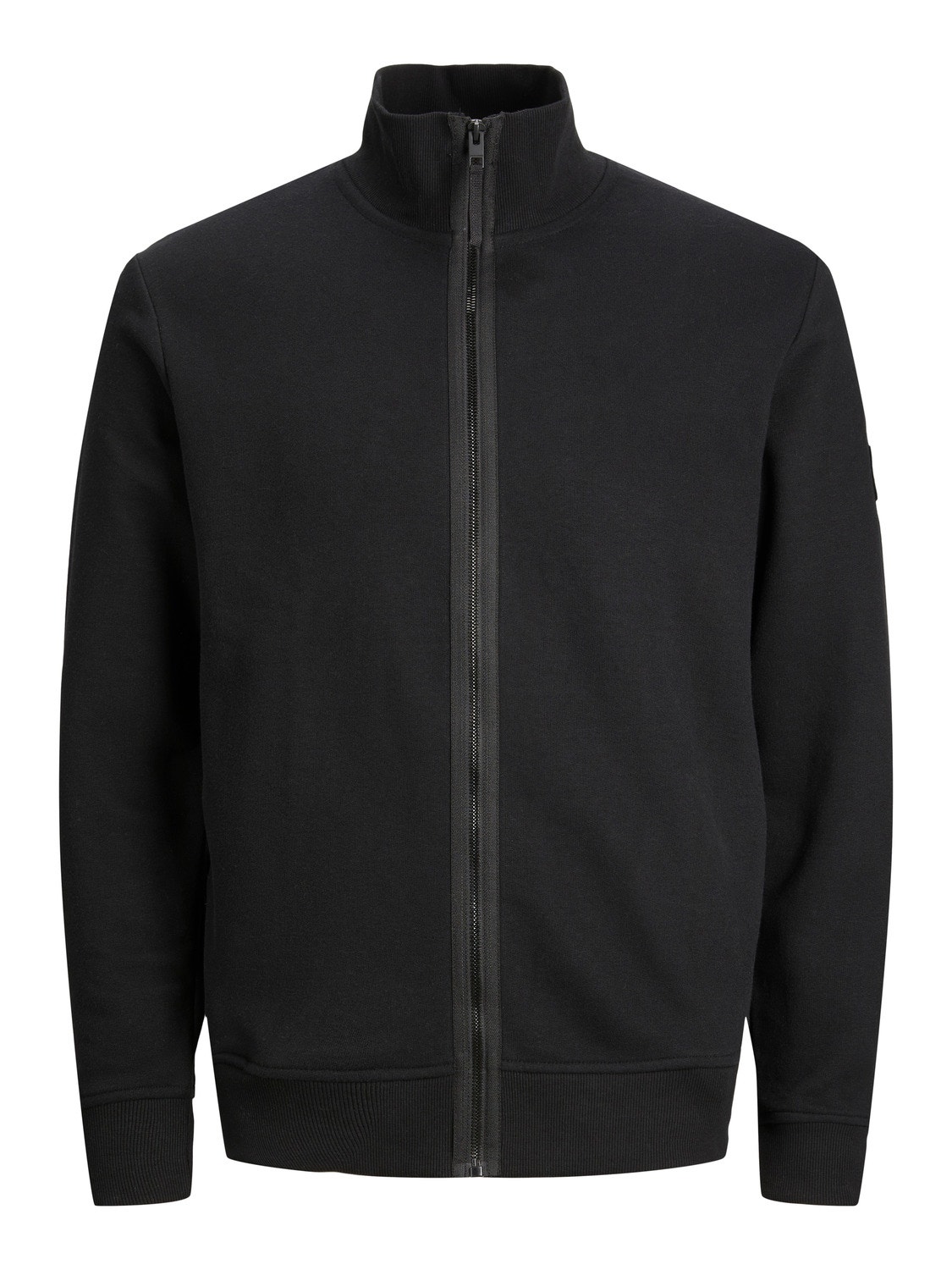 Jack & Jones Plain Zip Sweatshirt -Black - 12228385
