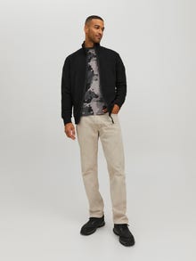 Jack & Jones Plain Zip Sweatshirt -Black - 12228385