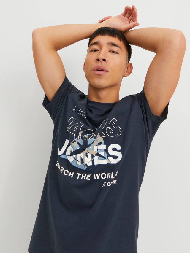 Jack & Jones Logo Rundhals T-shirt - 12228391