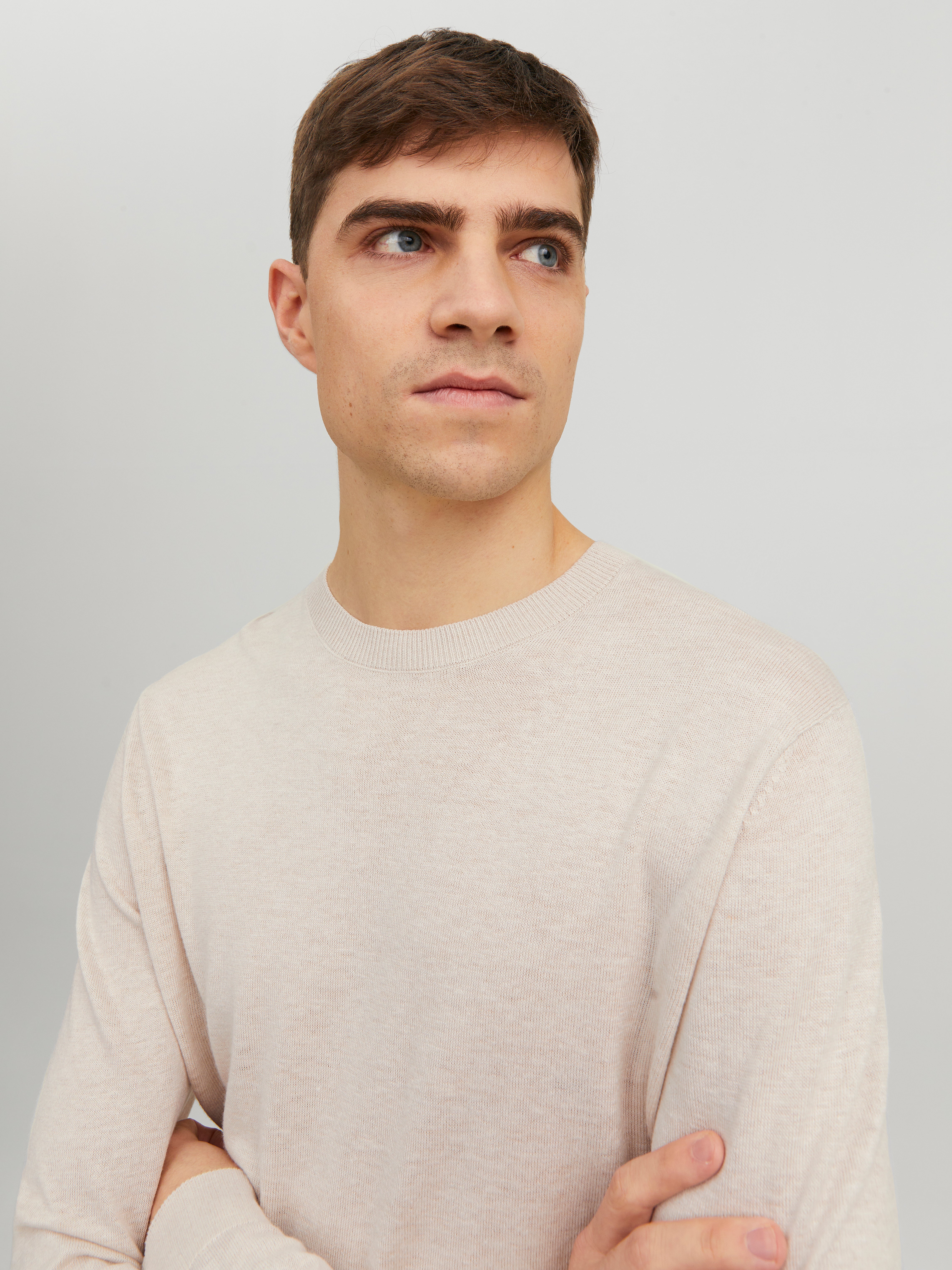 Jack & Jones Plain Crew Neck Jumper - 12228485