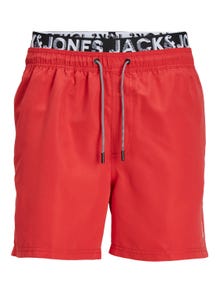 Jack & Jones Regular Fit Badeshorts Til drenge -True Red - 12228535