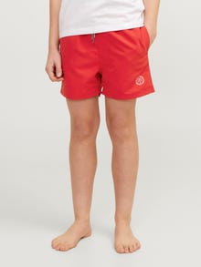 Jack & Jones Regular Fit Badshorts För pojkar -True Red - 12228535