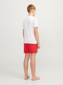 Jack & Jones Regular Fit Badehose Für jungs -True Red - 12228535