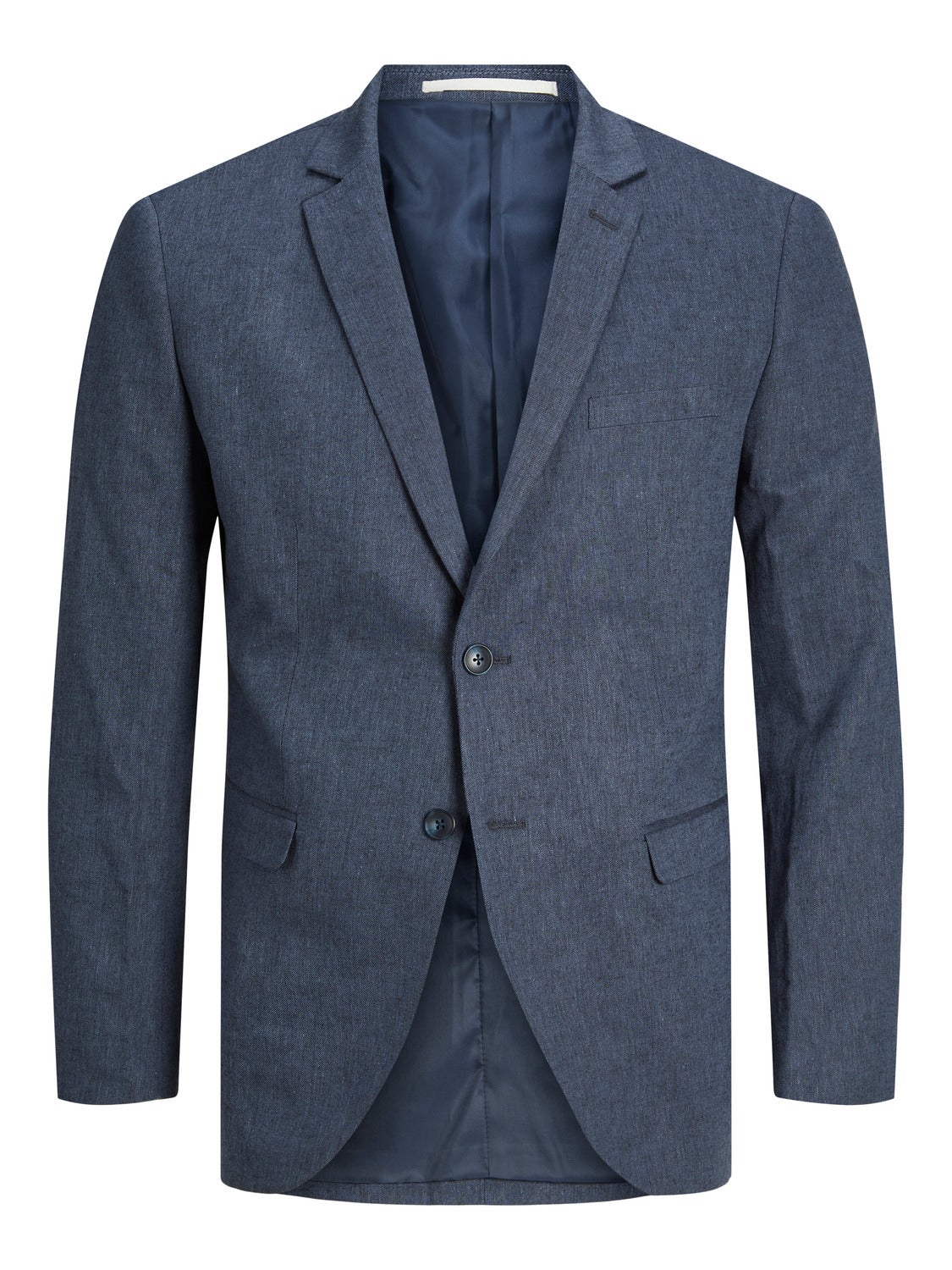 JACK & JONES Blazer Premium Slim Fit - Single-Breasted, In Lino E Cotone, Taglio Adatto Per Uomo