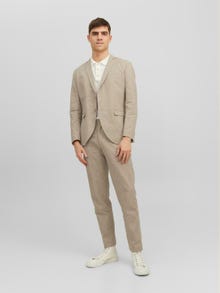 Jack & Jones JPRRIVIERA Slim Fit Kavaj -Beige - 12228721