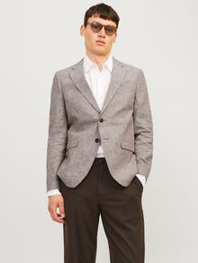 Jack & Jones JPRRIVIERA Slim Fit Blazer -Coffee Quartz - 12228721