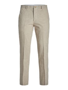 Jack & Jones JPRRIVIERA Pantalons de tailleur Slim Fit -Beige - 12228724