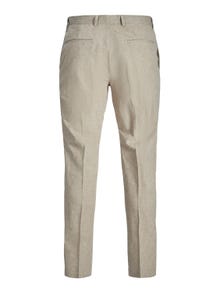 Jack & Jones JPRRIVIERA Slim Fit Eleganckie spodnie -Beige - 12228724