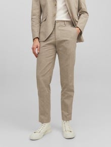 Jack & Jones JPRRIVIERA Slim Fit Tailored bukser -Beige - 12228724