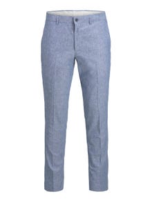 Jack & Jones JPRRIVIERA Slim Fit Eleganckie spodnie -Chambray Blue - 12228724