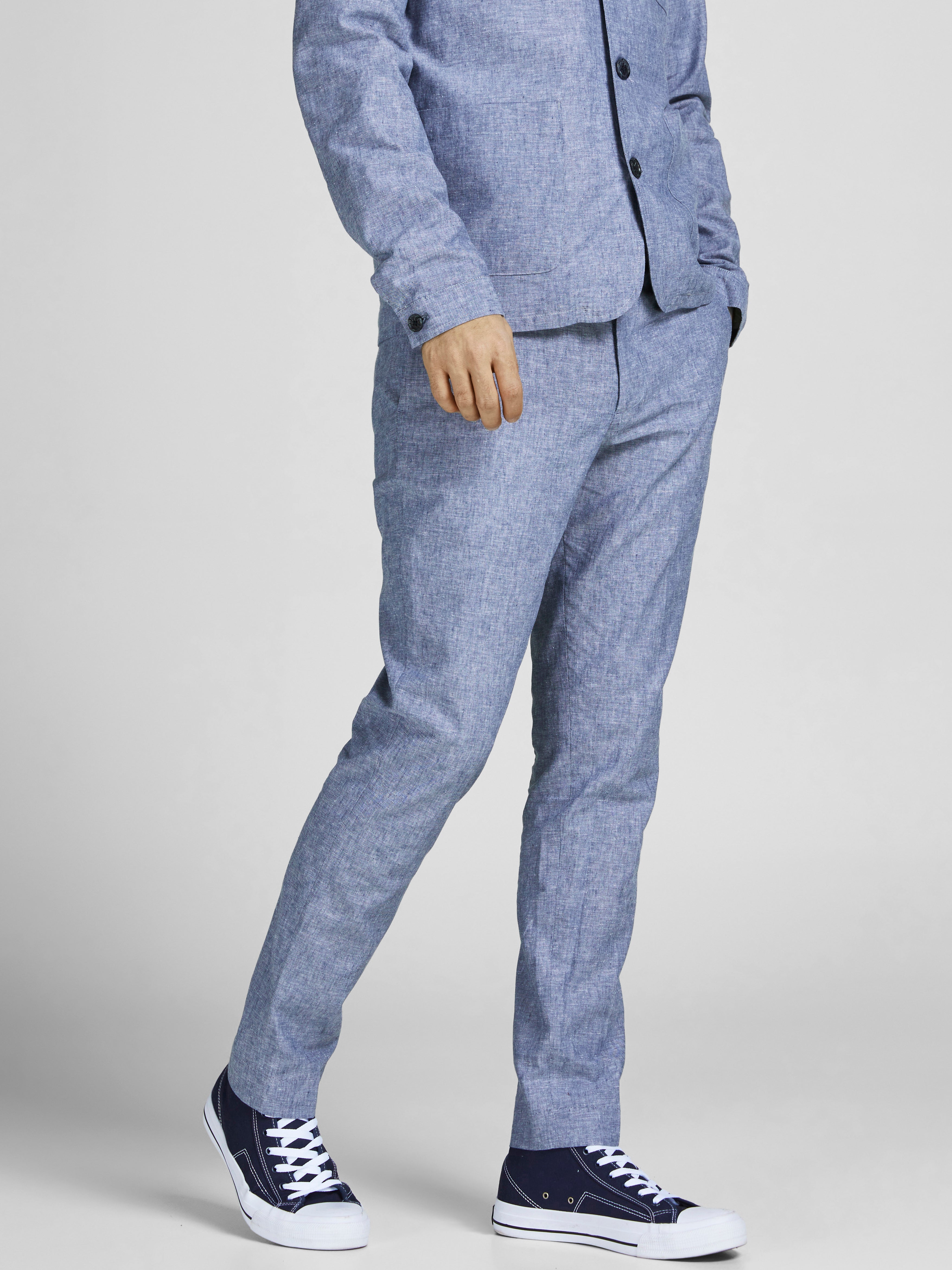 Buy Jack & Jones Teal Mid Rise Suit Set Trousers online