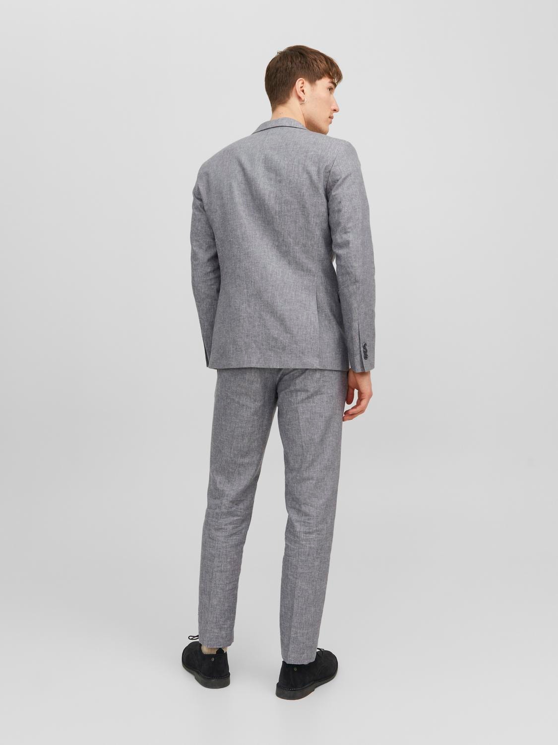 Jack & Jones JPRRIVIERA Pantaloni formali Slim Fit -Light Grey Melange - 12228724