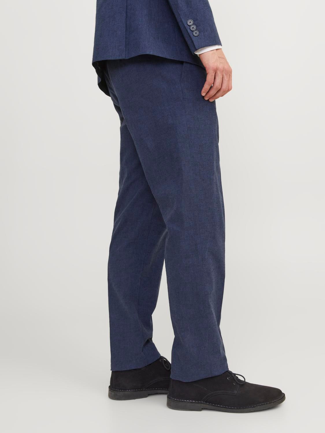 Jack & Jones JPRRIVIERA Slim Fit Eleganckie spodnie -Dark Navy - 12228724