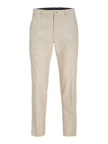 Jack & Jones JPRRIVIERA Slim Fit Eleganckie spodnie -Travertine - 12228724