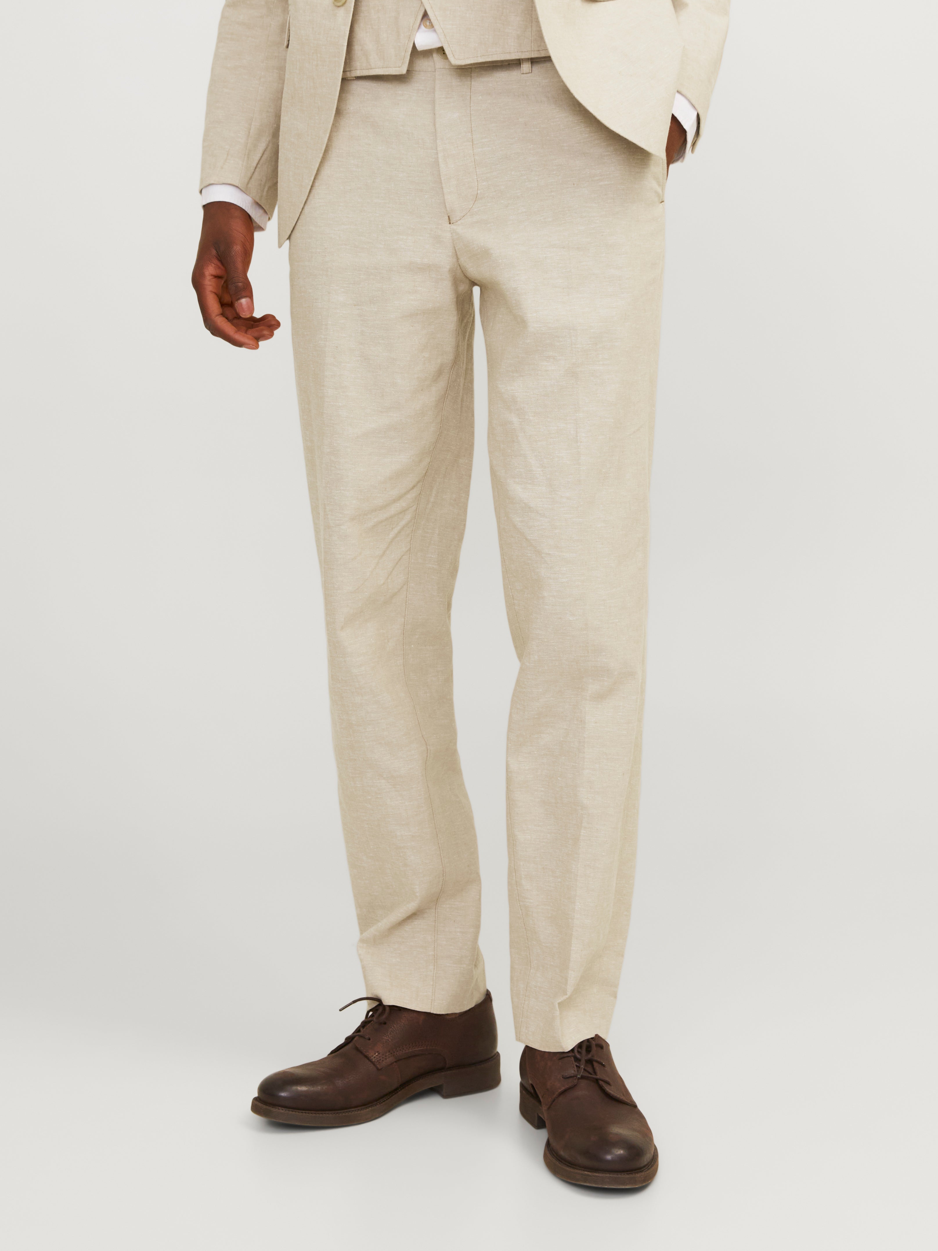 JPRRIVIERA Slim Fit Anzughose | Beige | Jack & Jones®