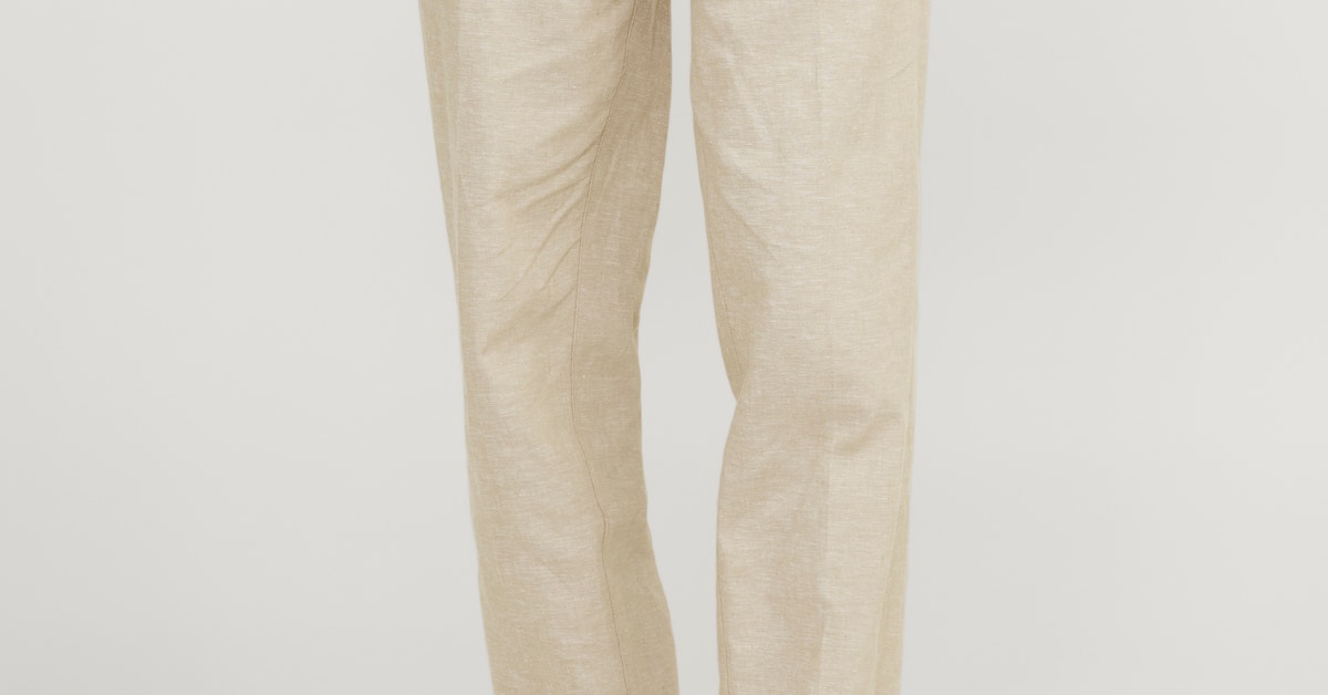 JPRRIVIERA Slim Fit Tailored Trousers | Beige | Jack & Jones® 