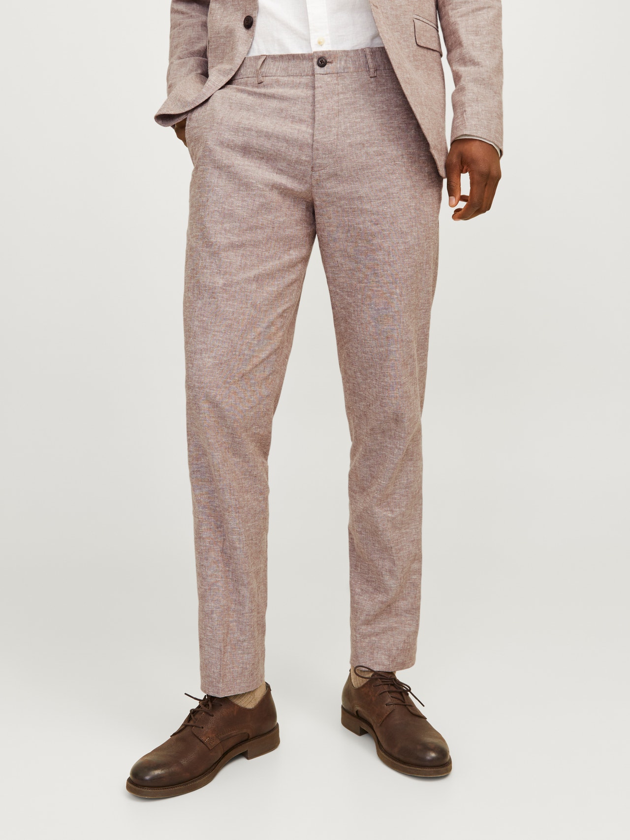 Jack & Jones JPRRIVIERA Pantalons de tailleur Slim Fit -Coffee Quartz - 12228724