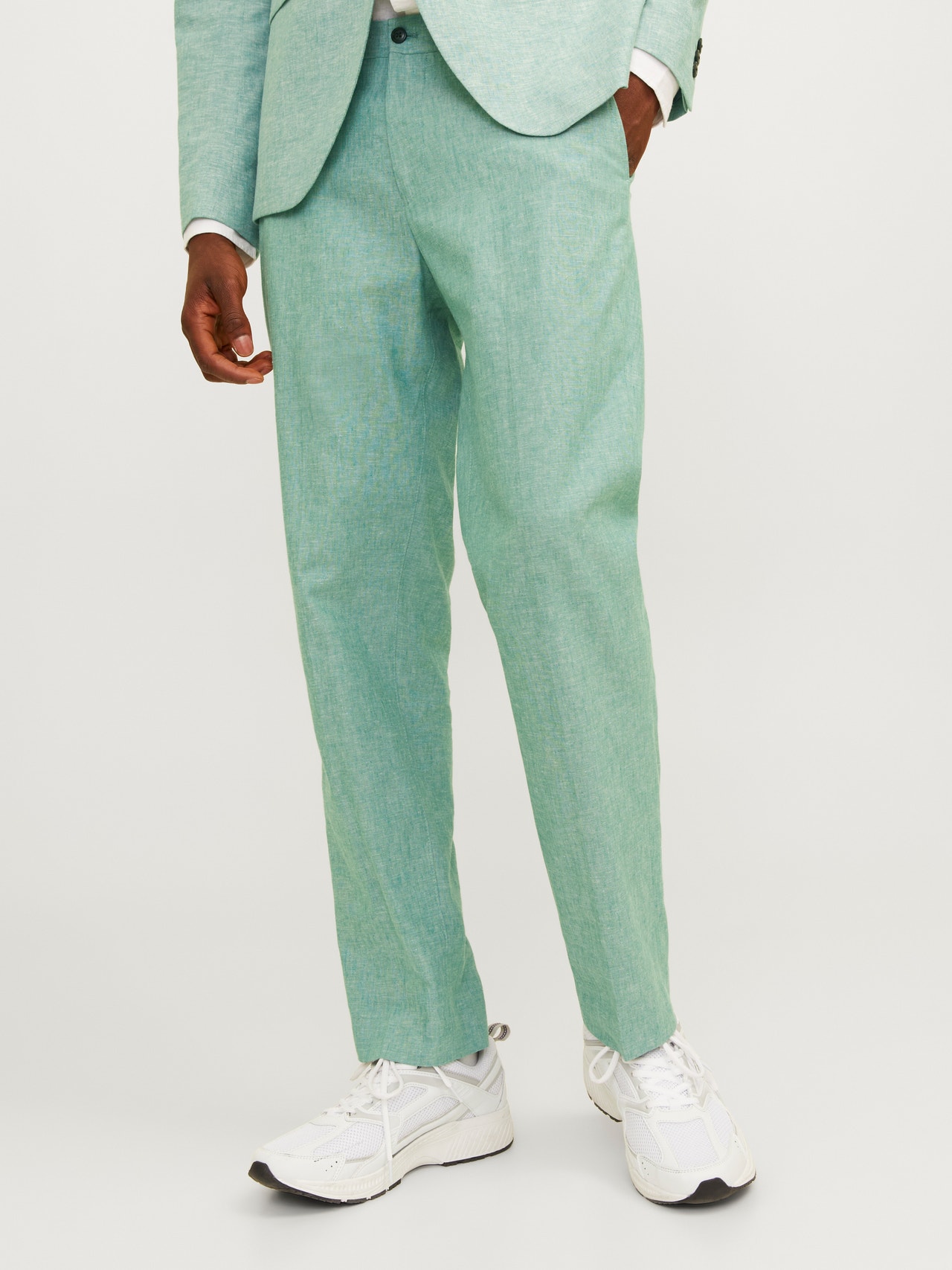 Jack & Jones JPRRIVIERA Slim Fit Tailored bukser -Bottle Green - 12228724