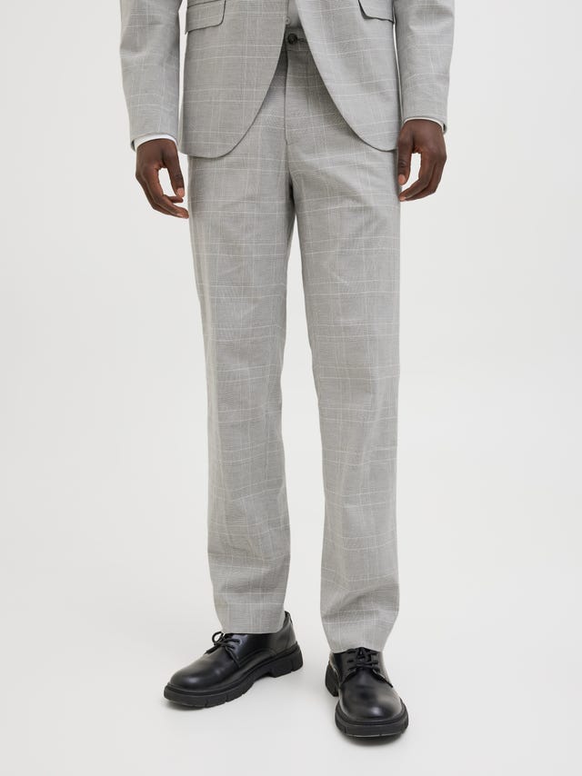 JACK & JONES JPRFRANCO Pantaloni Eleganti A Quadri - Extra Slim Fit, Vita Bassa, Per Uomo