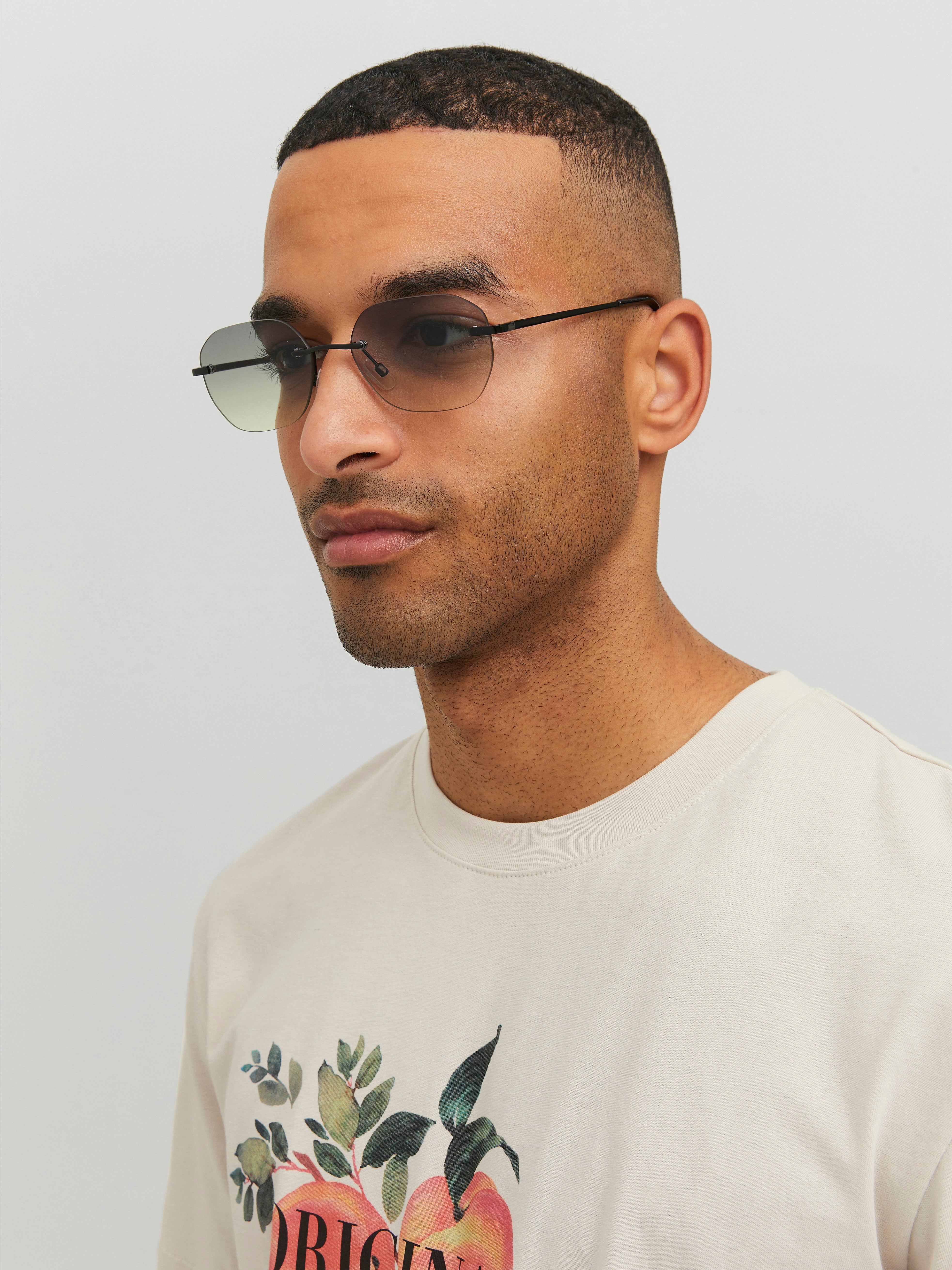 Des lunettes de soleil Plastique Noir Jack Jones