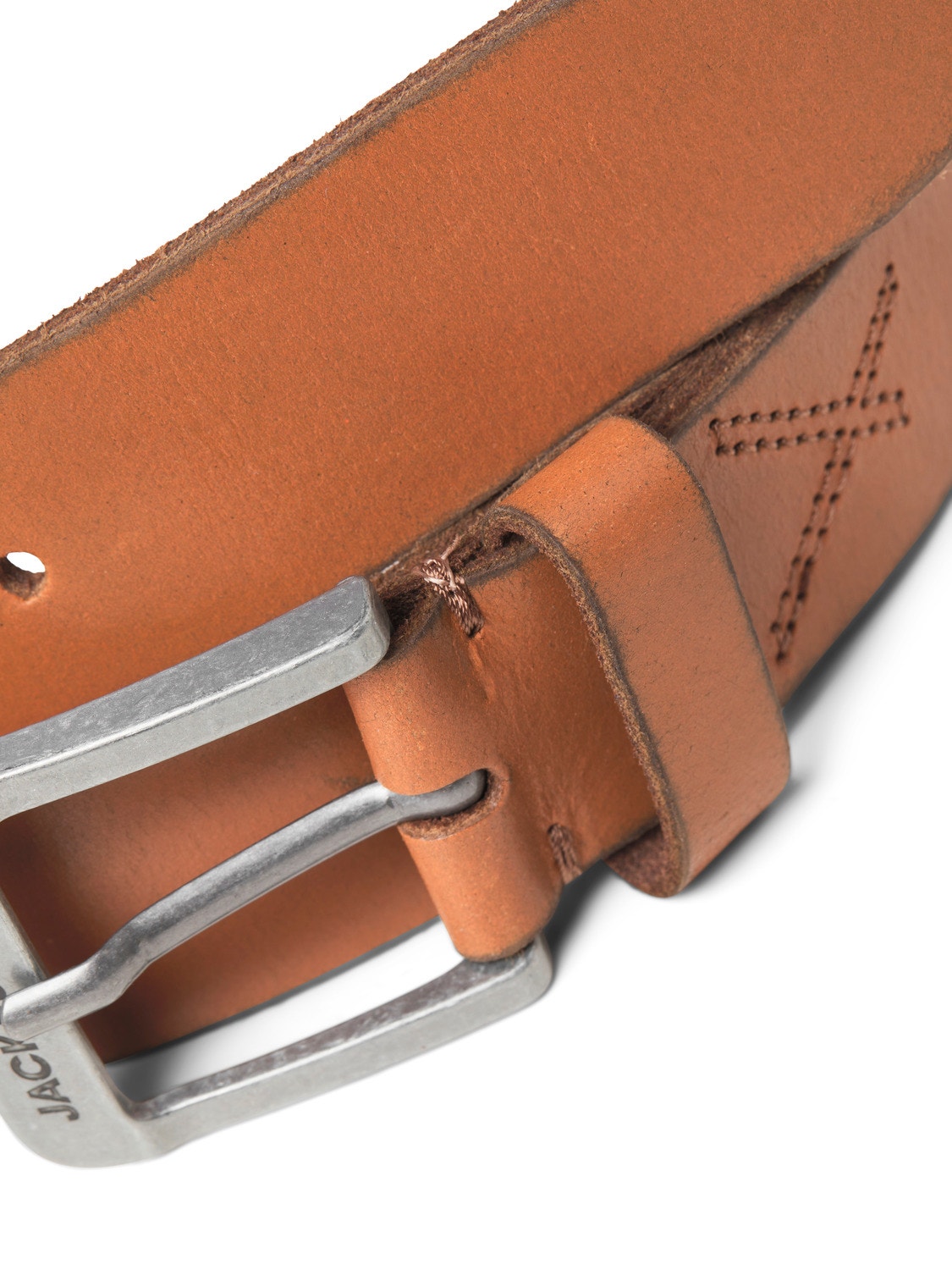 Jack & Jones Leather Belt -Cognac - 12228996