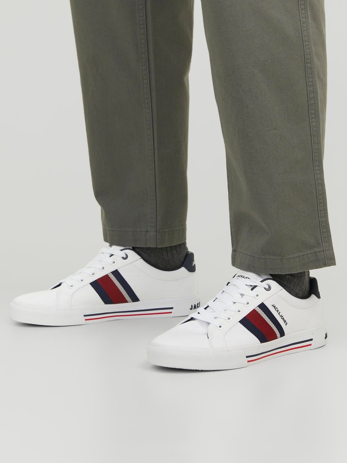 Jack and jones austin canvas outlet trainers