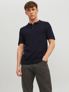 Jack & Jones Plain Polo -Maritime Blue - 12229039