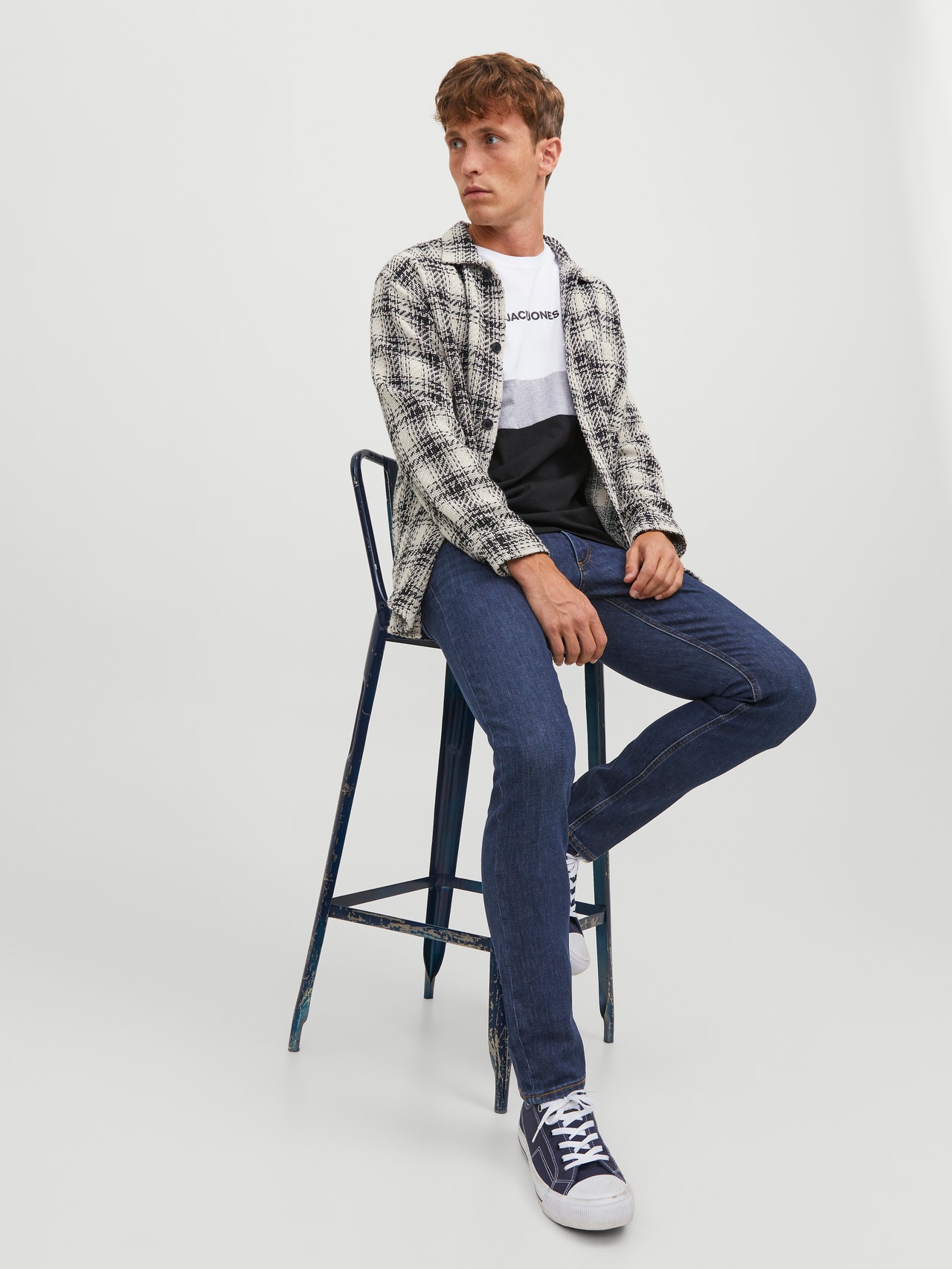 JACK & JONES JJEVAN JOS 777 LID Noos Jean Slim Fit Homme - Bleu Denim - Taille 31W / 32L
