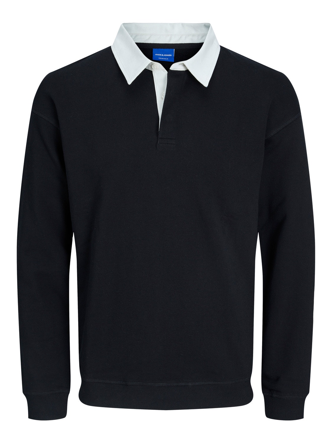 Jack & Jones Ensfarvet Sweatshirt med rund hals -Black - 12229255