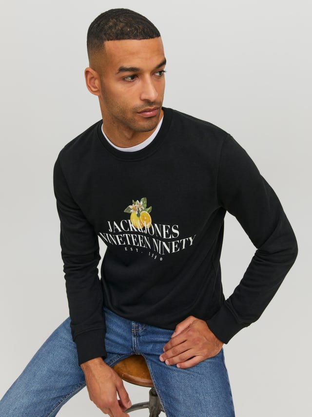 Jack & Jones Logo Sweatshirt met ronde hals - 12229263
