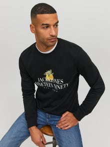 Jack & Jones Sweat à col rond Logo -Black - 12229263