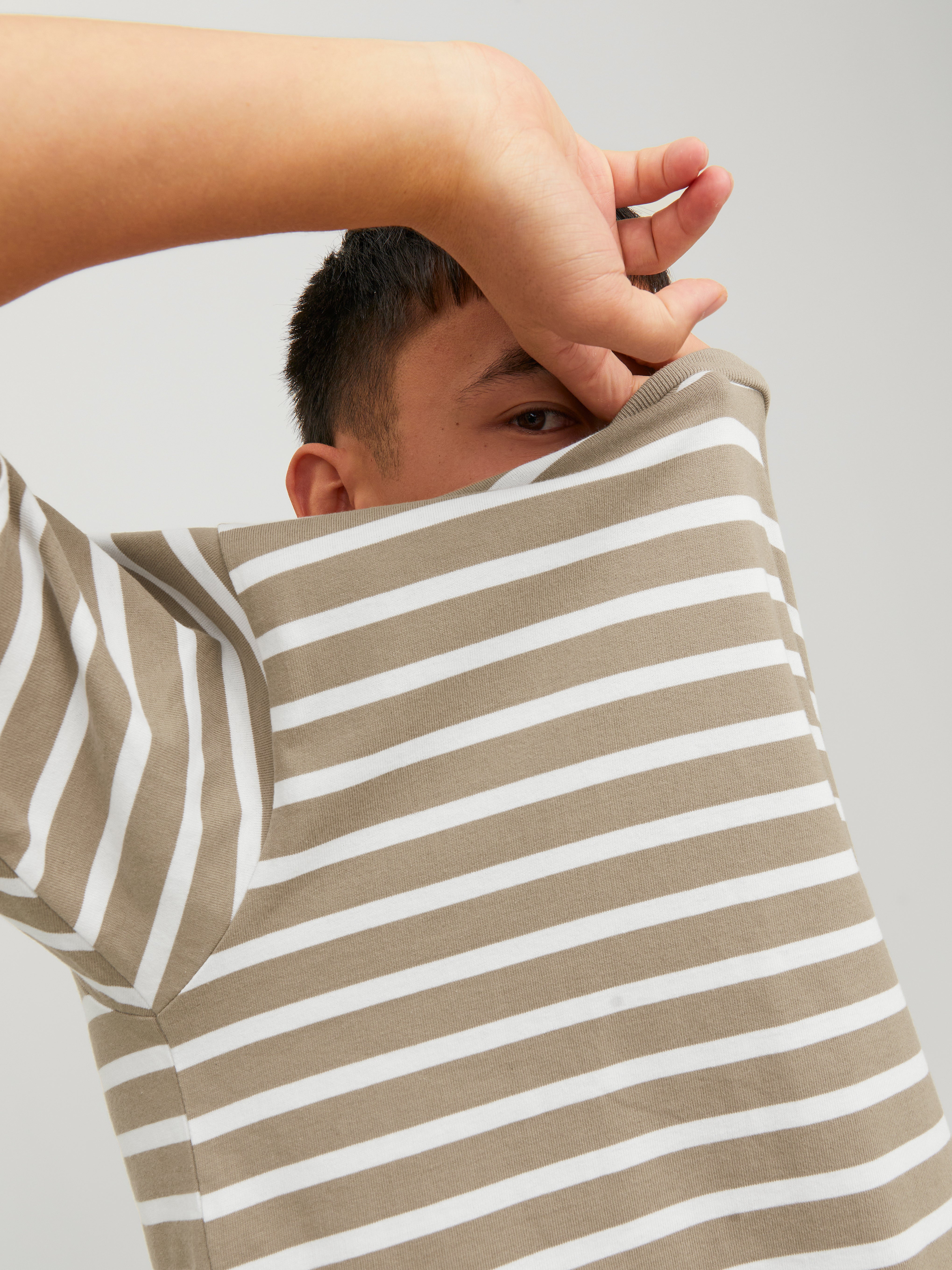 Jack & Jones Striped Crew neck T-shirt - 12229286