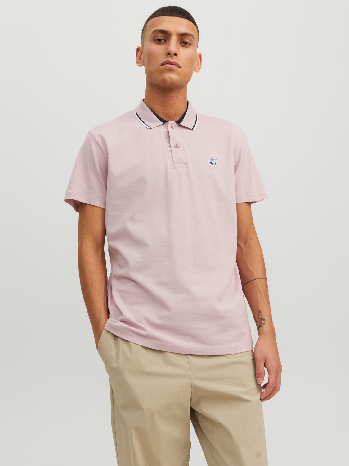 Jack & Jones Logó Inggallér Trikó -Violet Ice - 12229382