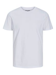 Jack & Jones Bedrukt Ronde hals T-shirt -White - 12229431