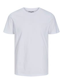 Jack & Jones Printet Crew neck T-shirt -White - 12229431