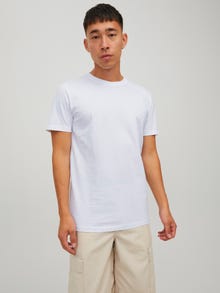 Jack & Jones Nyomott mintás Környak Trikó -White - 12229431