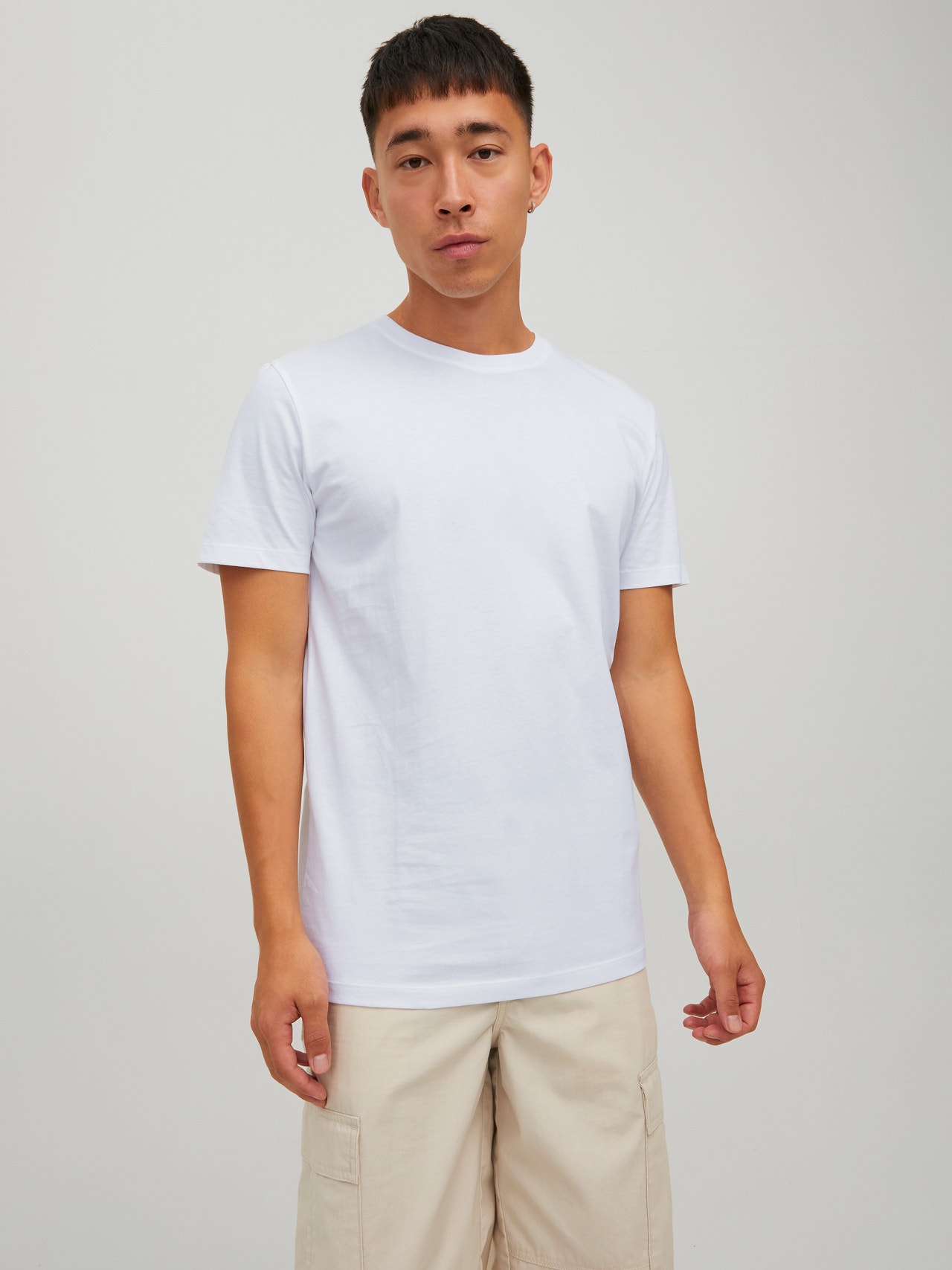 Jack & Jones Trykk O-hals T-skjorte -White - 12229431
