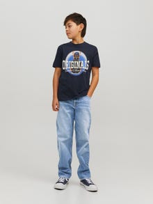 Jack & Jones JJICHRIS JJORIGINAL CJ 920 Relaxed Fit Jeans Voor jongens -Blue Denim - 12229486