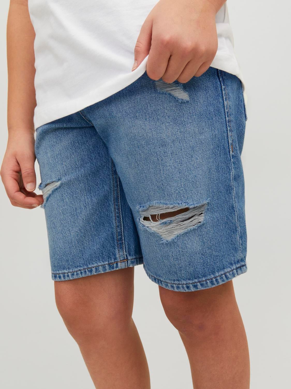 Boys ripped 2025 denim shorts