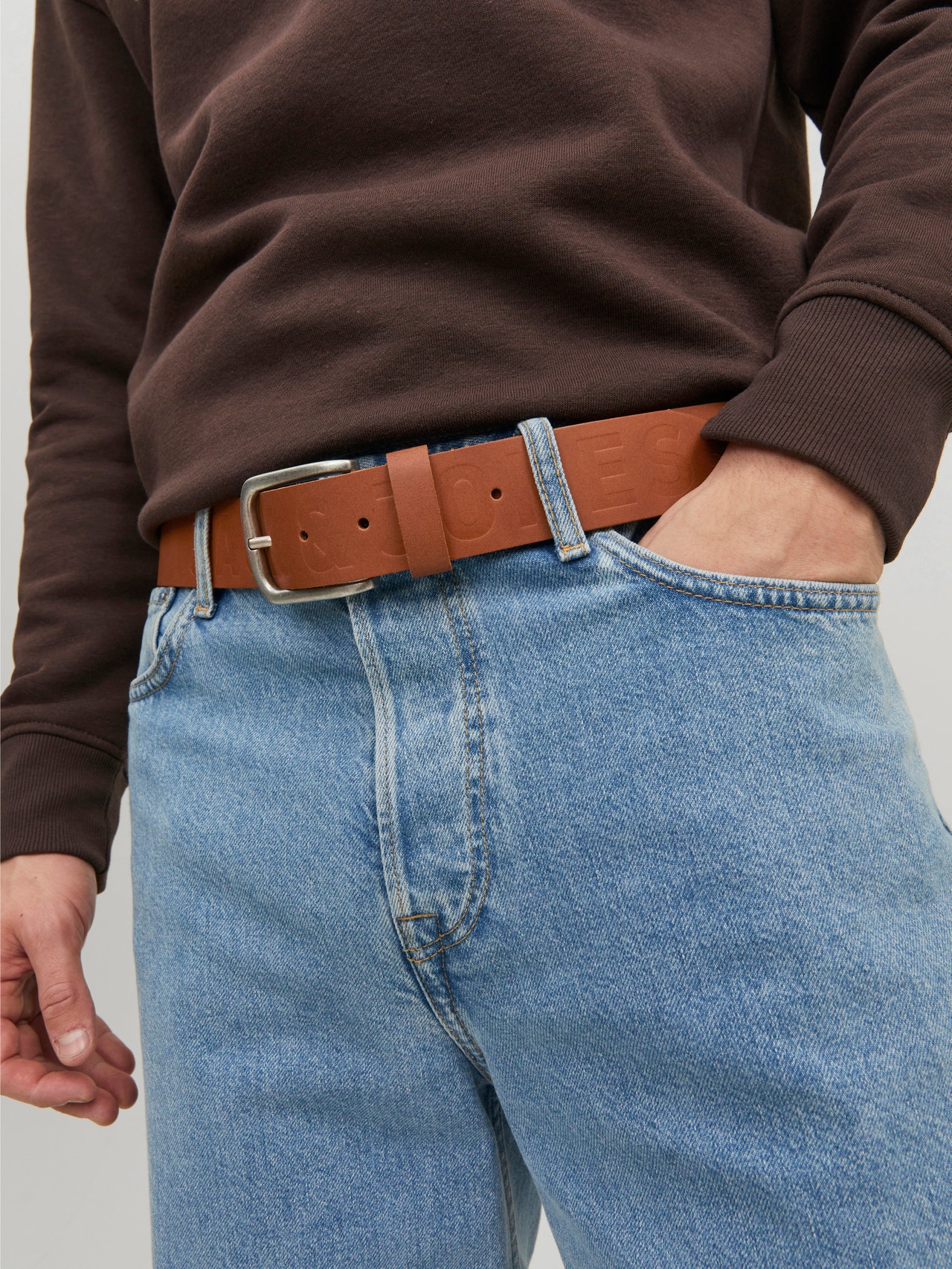 Men Casual Leather Belt