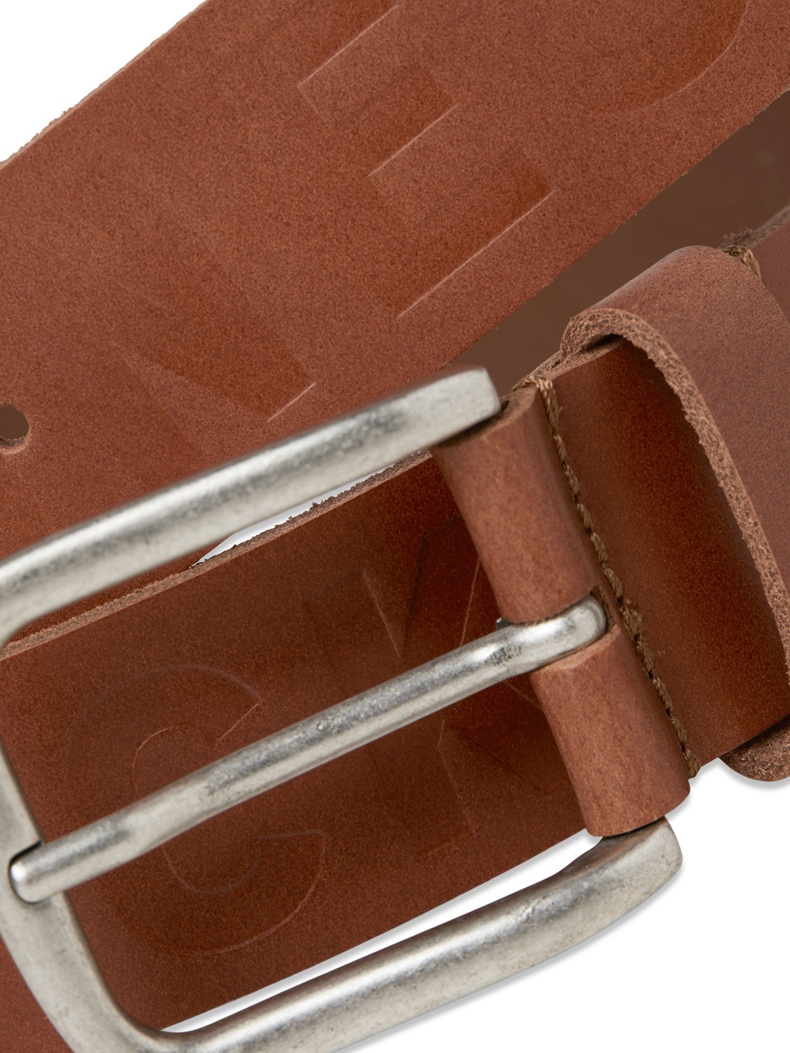 Jack & Jones Leather Belt -Cognac - 12229512